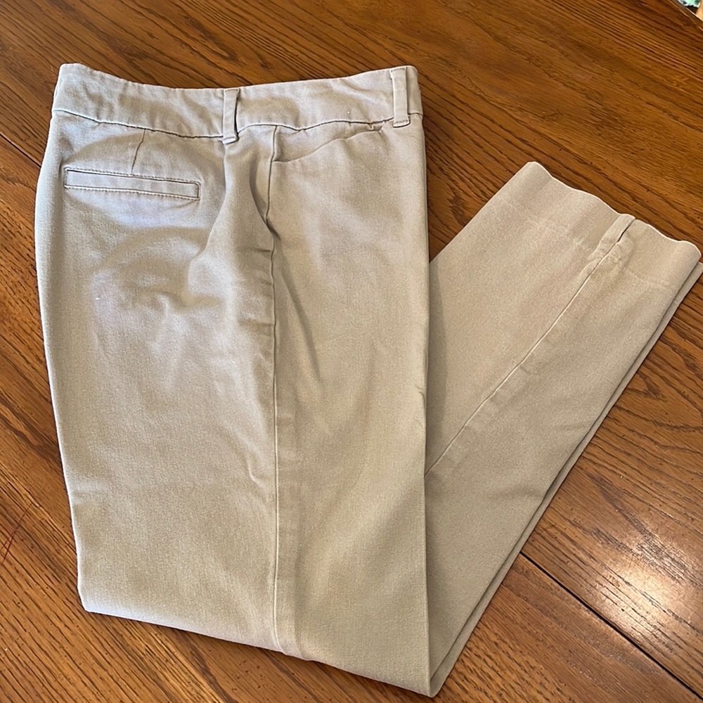 Faded Glory kayak slacks, size 10, cotton/spandex, 30” waist